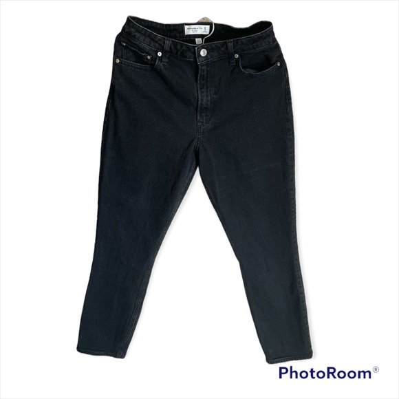 Abercrombie & Fitch Denim - Abercrombie & Fitch The Skinny High Rise Curve Love Jeans Womens 29-8r Black